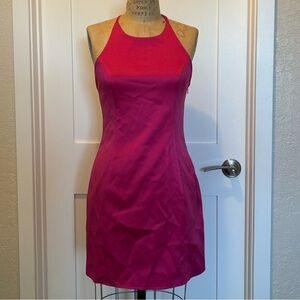 Magenta Hot Pink Mini Dress
